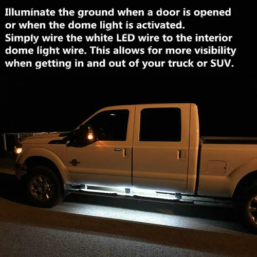 Vista 5 de SOCAL-LED LIGHTING Tira de luz LED para estribo de camión DRL, patada lateral conmutada de 60" (150cm) 12V, luces de giro intermitentes secuenciales