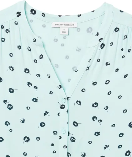 Vista 6 de Tienda Essentials - Blusa tejida de manga corta para mujer