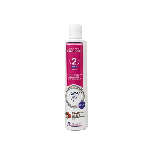 Vista 6 de Carson Life Acondicionador para cabello rizado, sin parabenos ni sulfatos, 10 onzas, diseñado para cabello rizado y ondulado, manteca de karité