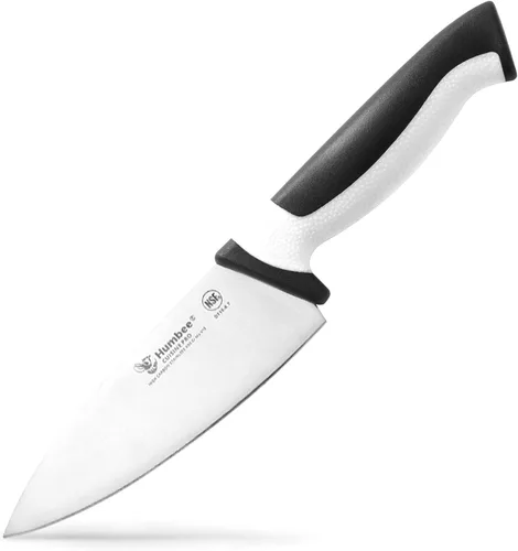 Vista 28 de Cuchillo de chef de 12 pulgadas, hoja de acero inoxidable de alto carbono certificada NSF – Mango ergonómico codificado por colores, cuchillo