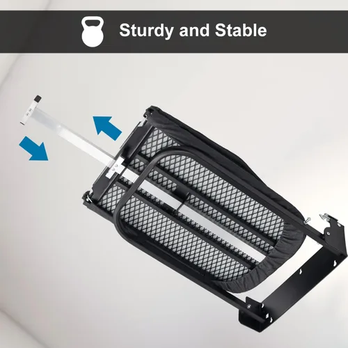 Vista 4 de Duwee Tabla de planchar de 12 x 36 pulgadas, armario plegable con cubierta resistente al calor, tabla de planchar plegable para montaje en pared