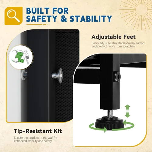 Vista 7 de DWVO - Cómoda para dormitorio, cómoda de tela con 8 cajones, cómoda alta de doble cajón para armario, sala de estar, marco de acero resistente