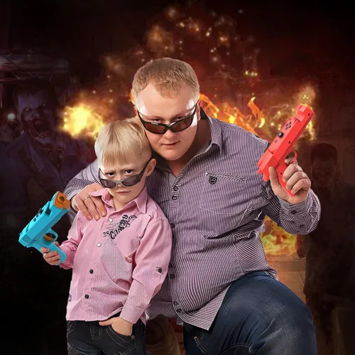 Vista 6 de Nargos Shooting Game Gun for Nintendo SwitchSwitch OLED Joy-Con Controller, Hand Grip Motion Controller for The House of the Dead, Big Buck Hunter