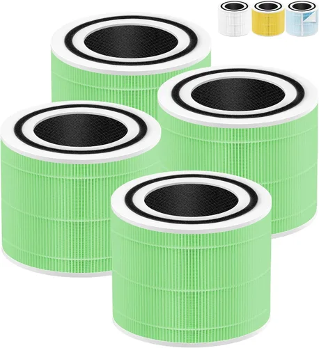 Vista 2 de Filtro de repuesto Core 300 para gas toxino compatible con filtro LEVOIT Core 300 y purificador de aire Core 300S P350 Filtro HEPA verdadero H13 3