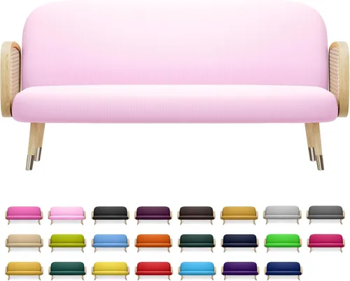 Vista 17 de MoNiBloom Funda elástica para futón de tamaño Queen, sin brazos, protector de muebles, duradera y lavable, con cremallera, para adultos, niños