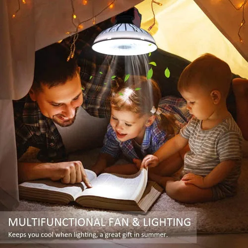 Vista 5 de SXYQR Ventilador de techo con iluminación E26 luz LED de 12 W lámparas modernas para sala de estar dormitorio cocina bar ventiladores lámpara