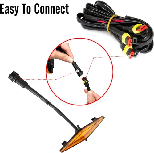 Vista 5 de Seven Sparta 4 luces LED para parrilla compatibles con Toyota 4Runner 2014-2024 TRD Pro Grille y SR5 2014-2019, Premium, Limited, TRD Off-Road