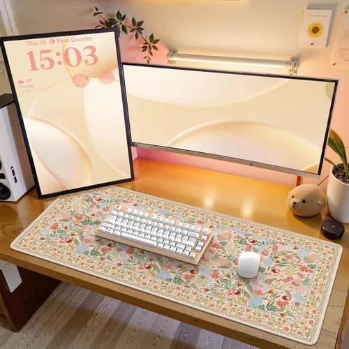 Vista 16 de iCasso Verde Alfombrilla Grande para Mouse, Alfombrilla de Juegos, Alfombrilla de Escritorio para Computadora de Escritorio, Alfombrilla