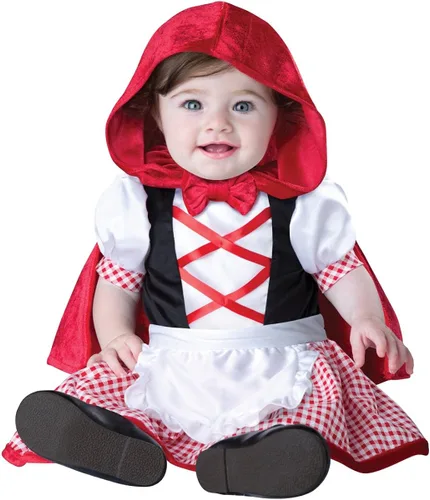 Disfraz de caperucita roja para bebés y niños pequeños, Rojo, talla única de InCharacter Costumes