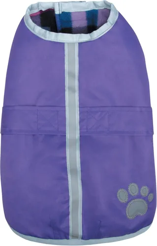 Vista 3 de Zack & Zoey Manta para perro, abrigo de poliéster Nor 'easter., XS, Negro