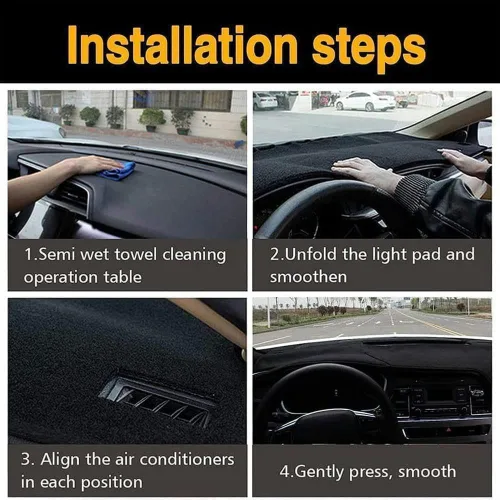 Vista 7 de WouND Car Dashboard Cover Dash Mat Sun Shade Pad Dash Board Carpet,for Nissan X-Trail Xtrail T31 2008-2013,Car Dashboard Cover Mat