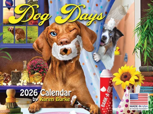 Vista 124 de Calendario de pared mensual 2025 Great Dane de 12 meses, fabricado en Estados Unidos