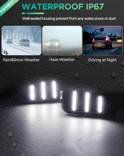 Vista 7 de Conjunto de luces LED laterales blancas para Jeep Renegade 2015-2023 LED blanco