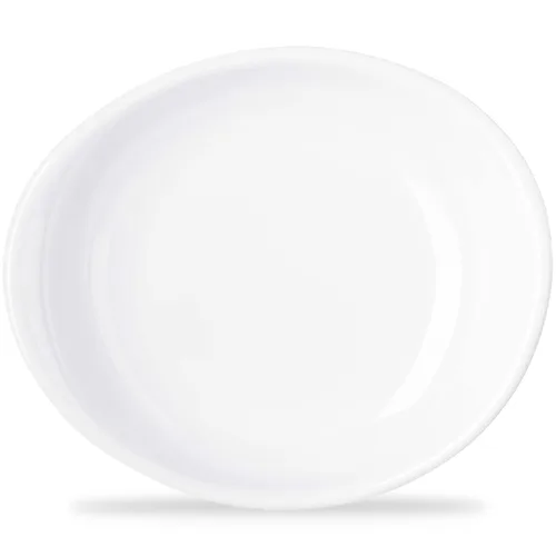 Vista 13 de Carlisle FoodService Products Stadia Bandeja de Plástico Reutilizable para el Hogar y el Restaurante, Melamina, 13 x 7 Pulgadas, Blanco