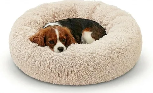 Active Pets Cama Premium para Perros Pequeños en Forma de Dona, Se Adapta a Perros de Hasta 45 Libras, Funda Removible y Cojín Lavable, Felpa de