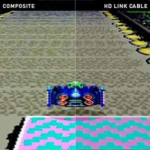Vista 4 de POUND HD Link Cable for Original Super Nintendo SNES - HDMI Cable with RGB Quality 720p Resolution Plus Micro USB Cable for Boosted Power