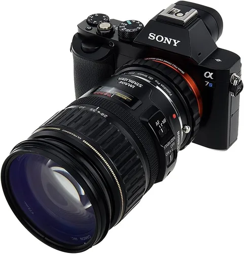 Vista 7 de Fotodiox Adaptador de montaje de lente extensible DLX compatible con lentes Canon EOS EF y EF-S a cámaras Sony E-mount