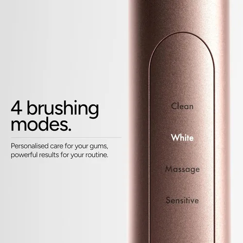 Vista 4 de ORDO Cepillo de dientes eléctrico Sonic+ para adultos, tecnología inteligente avanzada, 4 modos de cepillado, recarga rápida, cepillos de dientes