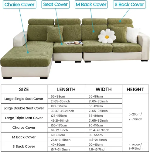 Vista 6 de Beacon Pet Funda de sofá universal resistente al desgaste, fundas de sofá mágicas para interiores 2023, fundas elásticas para sofá modular