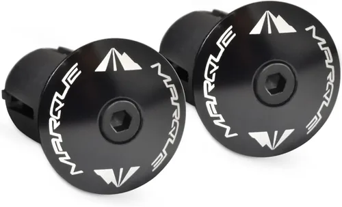 MARQUE Alloy ENZ - Tapones para manillar de bicicleta de carretera, extremos de barra de mango de aluminio, tapones para barras de caída, tapas de