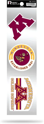 Vista 126 de NCAA - Juego de calcomanías retro Spirit de 3 piezas