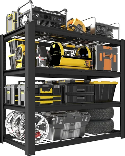 PrimeZone Estantes de almacenamiento resistentes, 40 pulgadas de ancho x 20 pulgadas de profundidad x 60 pulgadas de alto, estantería de alambre