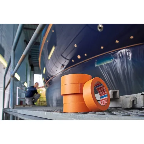 Vista 7 de tesa Precision Mask Washi Painters Tape (4342): 1 pulg. x 55 yardas (naranja)