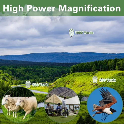 Vista 3 de Monocular para adultos, monoculares de 80 x 100 pulgadas para telescopio monocular de alta potencia para smartphone, vida silvestre, observación