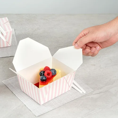 Vista 169 de Restaurantware Bio Tek - Cajas para llevar de 30 onzas, 200 loncheras para llevar, cierre de tabulación, resistentes al calor, desechables, de papel