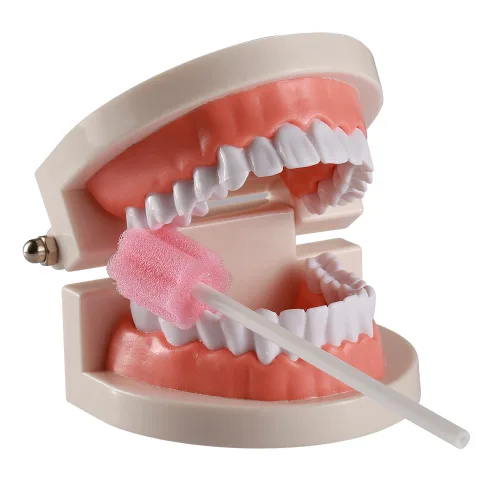 Vista 4 de Hisopos bucales, Rosado ciruela