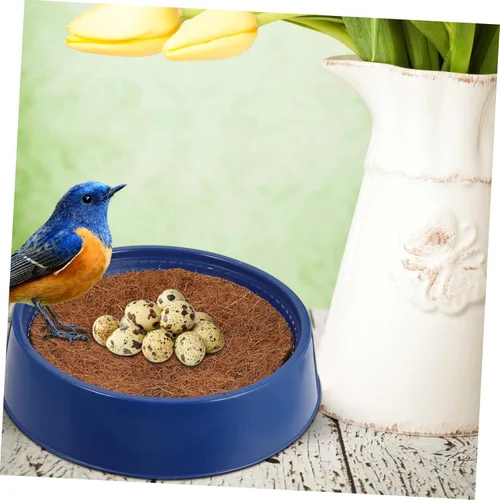 Vista 5 de Cabilock 1 juego de paloma de plástico para eclosionar paloma tejido Nido Bowl para cajas de anidación
