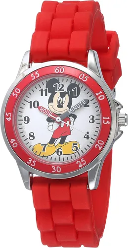 Accutime Kids Disney Mickey Mouse Minnie Mouse Analog Quartz Time Teacher Wrist Watch for Toddlers, Boys & Girls to Learn How to Tell Time