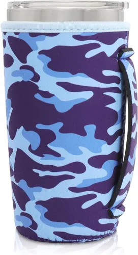 Vista 84 de Fundas Aislantes de Neopreno Portavasos con Asa para Vasos Tumbler de 20oz, Funda Reutilizable para Café Helado Para Tazas de Café de 30oz - 32oz