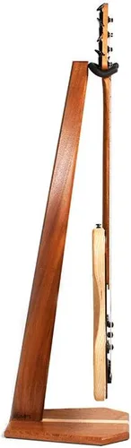 Vista 3 de Ruach GS-6 Soporte de madera para guitarra bajo - Hecho a mano de caoba y ceniza