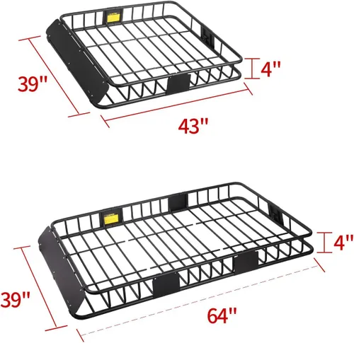 Vista 2 de Leader Accessories - Juego de portaequipajes de techo LA