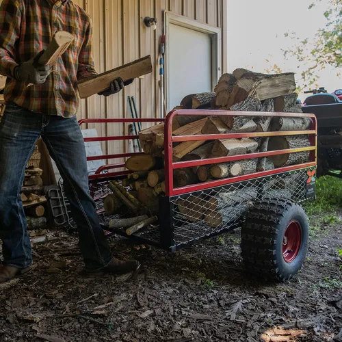 Vista 12 de YUTRAX® HC1750 Remolque, remolque de servicio pesado, capacidad de carga de 1750 libras, construcción de acero resistente, transporte de 28 pies