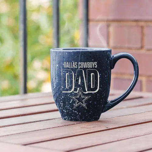 Vista 4 de Rico Industries NFL Football #1 Dad 16 oz Team Color Laser Engraved Ceramic Coffee Mug