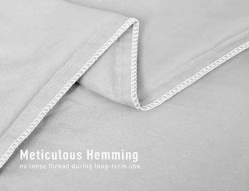 Vista 7 de Sunflower Juego de 2 fundas de almohada tamaño Queen, 100% algodón, 2 fundas de almohada Queen de 20 x 30 pulgadas, color ceniza, suaves