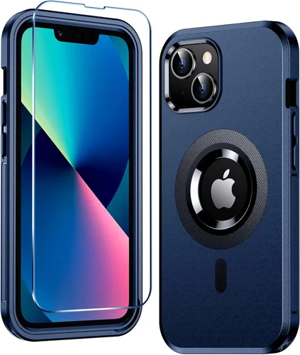 Vista 15 de Funda magnética para iPhone 13, compatible con MagSafe, protección contra caídas de grado militar, antideslizante, a prueba de golpes de 13 pies