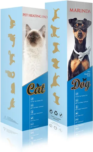 Vista 7 de MARUNDA Almohadilla térmica para mascotas, almohadilla térmica eléctrica para mascotas y gatos y perros, impermeable para interiores, temperatura