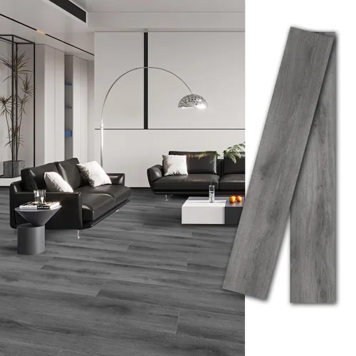 Vista 12 de MULGREAT Azulejos de piso adhesivos, paquete de 5 muestras de piso de vinilo impermeable, piso de lujo autoadhesivo con aspecto de madera