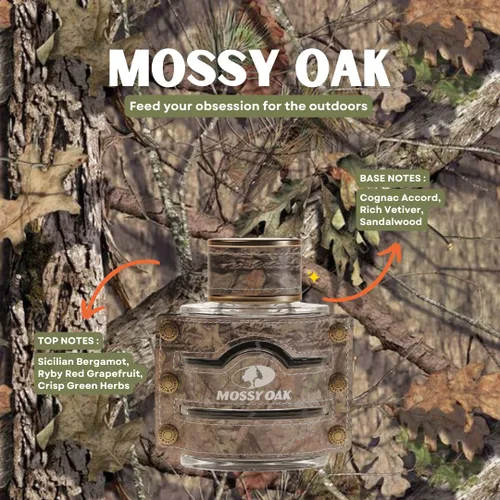 Vista 4 de Mossy Oak Colonia para hombre de Murcielago Fragrances, 3.4 onzas líquidas, alimenta tu obsesión por el aire libre