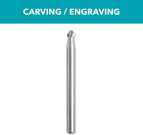 Vista 2 de Dremel 191 Broca de tallado para herramienta rotativa, perfecta para madera, plástico y metales blandos, gris