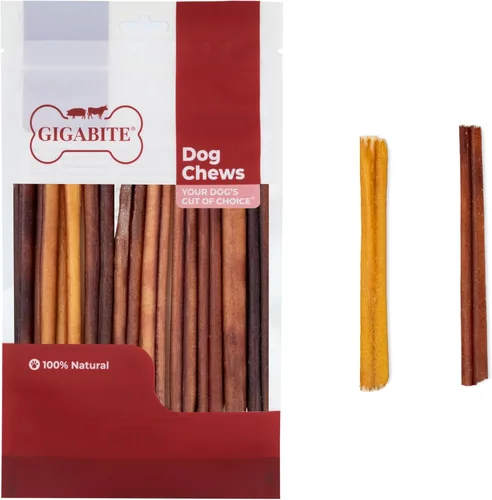 Vista 13 de GigaBite de ingrediente único, 100% natural, de rango libre, golosinas y masticables Bully - Palitos Bully/Palitos de vejiga/Esófago de res de Best