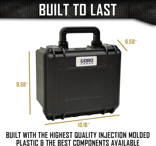 Vista 5 de 2 Pistol 6 Magazine Gun Case Storage Doro Waterproof Double Pistol Case with Custom Mycasebuilder Foam Insert Hard Gun and Magazine Case