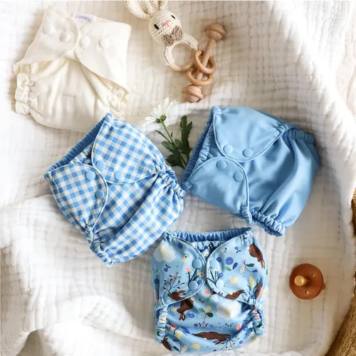 Vista 4 de Esembly Paquete de lavandería y pañales – Recambio de polvo de lavandería de 6 libras (sin cuchara) y 1 pañal de tela impermeable exterior