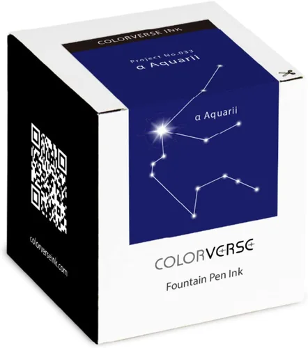 Vista 3 de Colorverse Pluma estilográfica Tinta Azul α Aquarii 2.2 fl oz Tinta a base de tintes Project Series