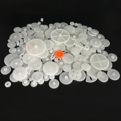 Vista 11 de 72PCS Engranajes de motor pequeños Engranajes de plástico para motor RC Modelo de coche Juguete DIY Helicóptero RC Toy Gear Reemplazo Módulo 0.5