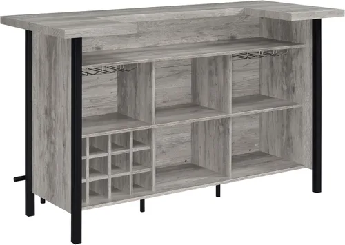 Vista 7 de Coaster Furniture Bar Unit Gris Driftwood Negro 182105