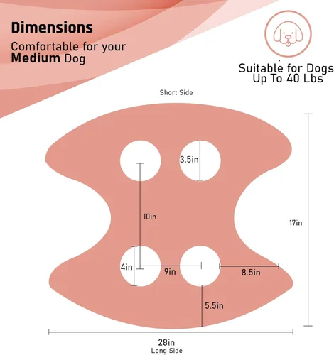 Vista 3 de Potens' Pet Hamaca de aseo para perros con correa de seguridad, hamaca mediana para recortar uñas